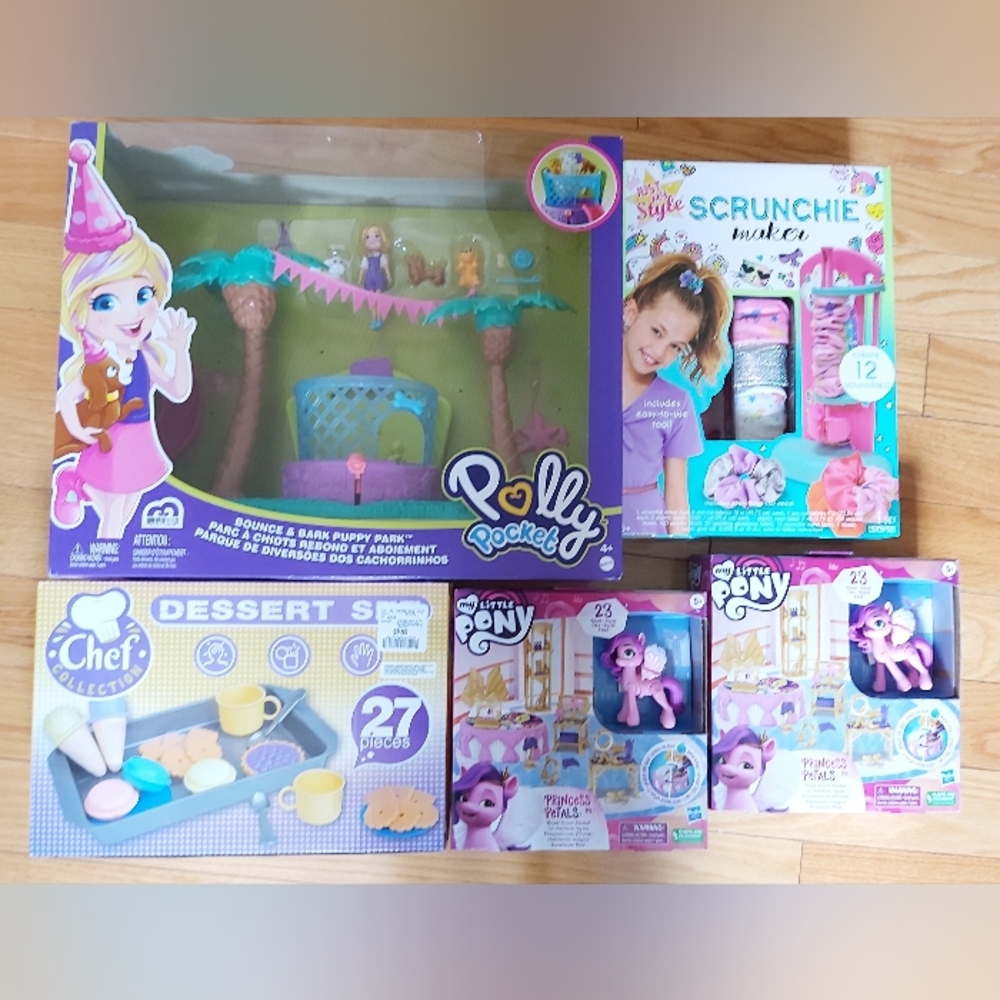 Toy lot, my little pony, polly pocket